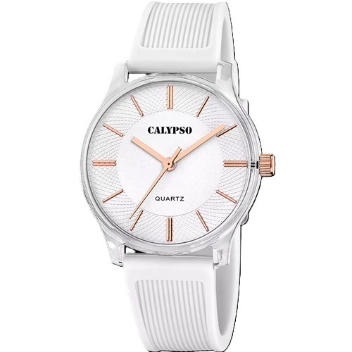 Armbanduhr Calypso Dame Trendy in Gummi K6085/1 - K6085/1